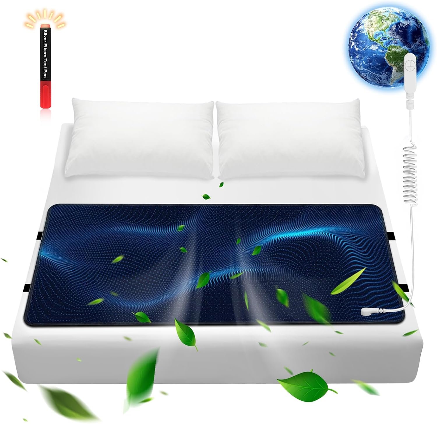 Grounding Mat for Bed, Grounding Sheets, Grounding Mattress Pad with Cord (King XL, 54″x78″)