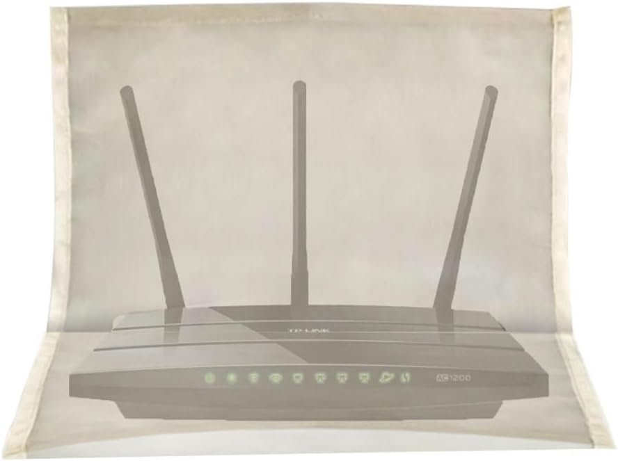 Jiffszsd WiFi Router Cover 16″x 14″ Weatherproof Smart High Protection Router Cover Reduce Harmful Signals WiFi can Penetrate and Be Used Versatile Shielding Router Guard Protect Family Health Living