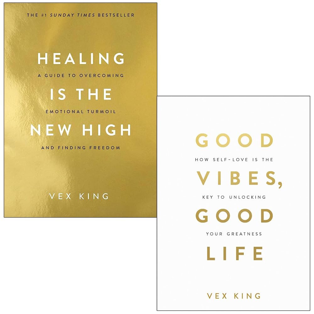 Healing Is the New High & Good Vibes, Good Life 2 Books Collection Set by Vex King