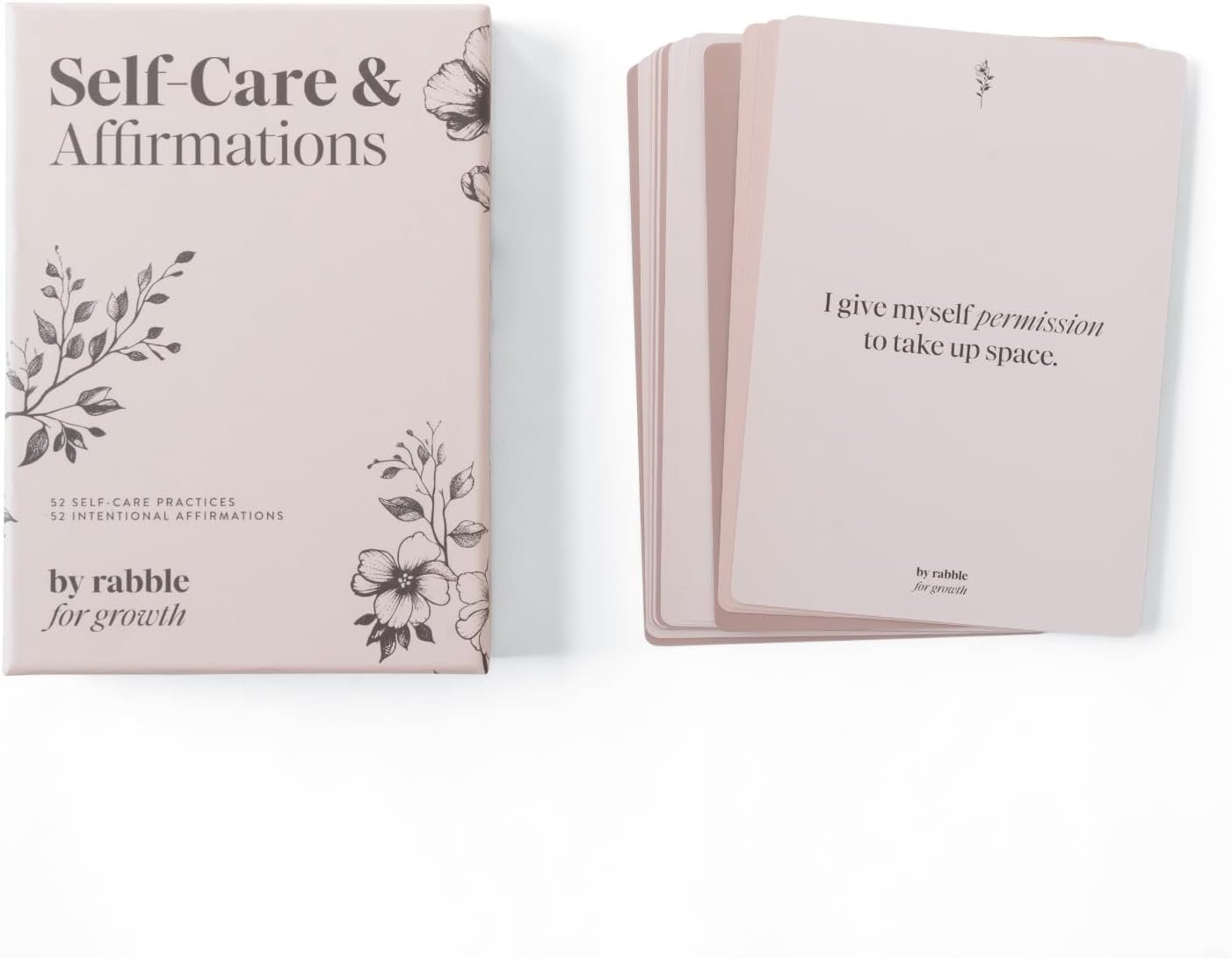 Rabble Self-Care and Affirmations Deck – 52 Affirmations and 52 Self Care Exercises