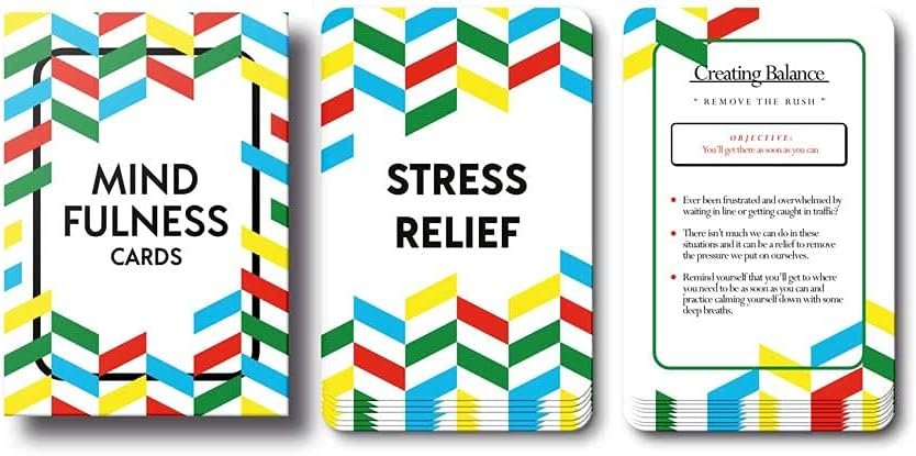 Allura & Arcia 52 Mindfulness Cards – Stress Less, Mindful Meditation, Gratitude, Kindness, Self Care & Relaxation