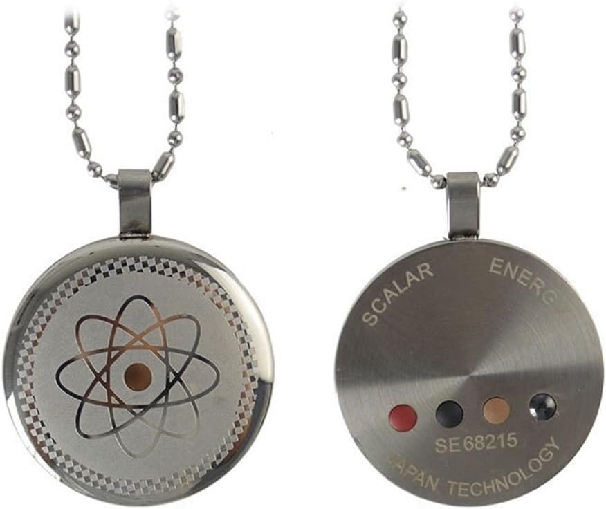 DYFUHO Cosmic Eternal Metatron Cube Shield Defense Necklace,Energy Terahertz Protection Necklace,Silver Color
