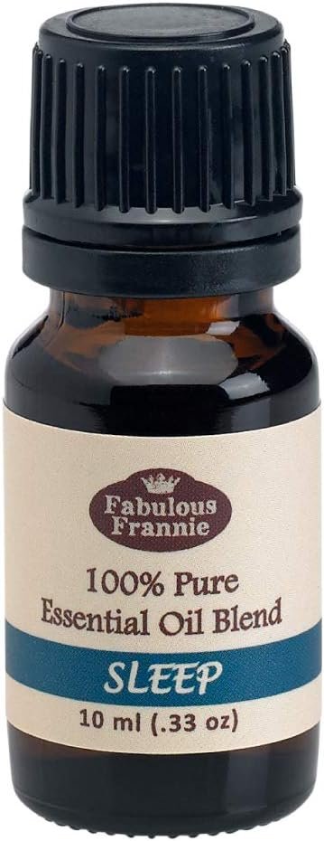 Fabulous Frannie Sleep Essential Oil Blend 100% Pure, Undiluted Essential Oil Blend Therapeutic Grade – 10 ml A Perfect Blend of Chamomile, Marjoram, Bulgarian Lavender and Vetiver Essential Oils.