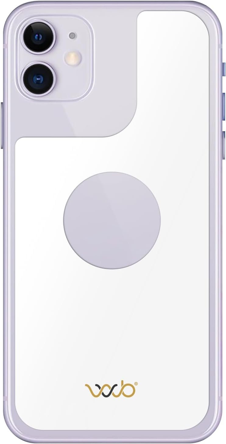 WAVEBLOCK EMF Blocker for Cell Phone – Made for iPhone 11 – The Only Patented, Real Scientifically Backed, Lab-Tested 5G-Shield Sticker to Protect You & Your Loved Ones – USA Made White
