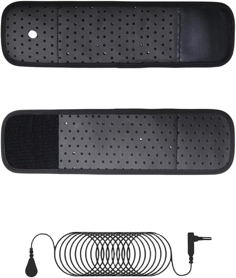 Amradield Grounding Wrist Strap 12.2″ Antistatic Wrist Band 15 Ft Grounding Cord Earth-Connected Grounding Wristband Improves for Sleep Energy Pain Relief and Inflammation Grounding Increases Energy