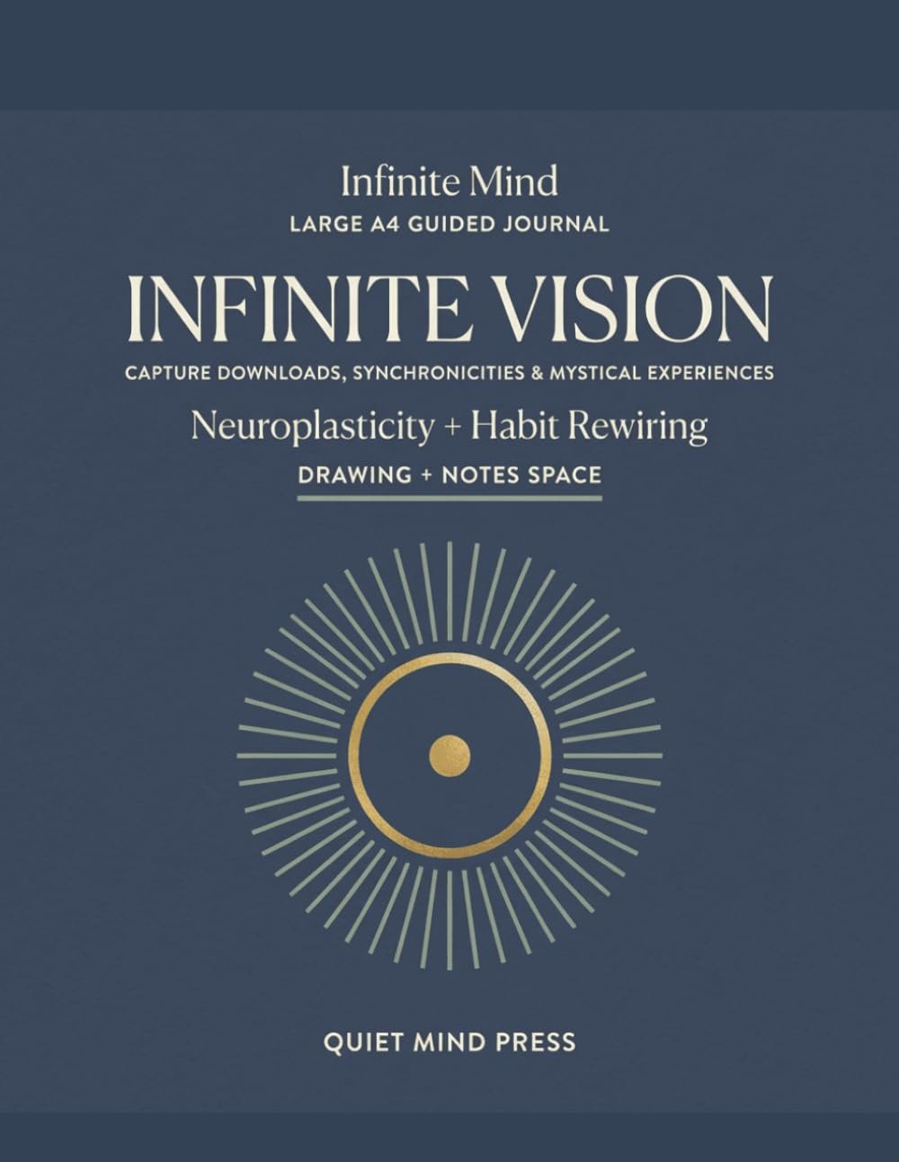 Infinite Mind – The Only Guided Meditation Journal to Track Signs, Synchronicities, Intuition, and Divine Downloads (A4): Record the Magic.