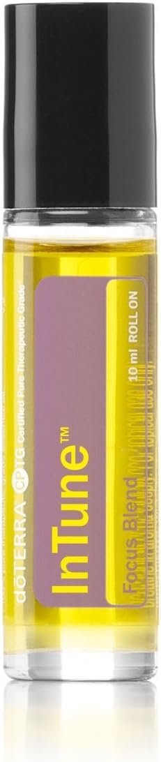 doTERRA – InTune Essential Oil Focus Blend Roll On – Supports Enhanced, Sustained Sense of Focus; Supports Efforts to Pay Attention or Stay On Task; For Topical Use – 10 mL