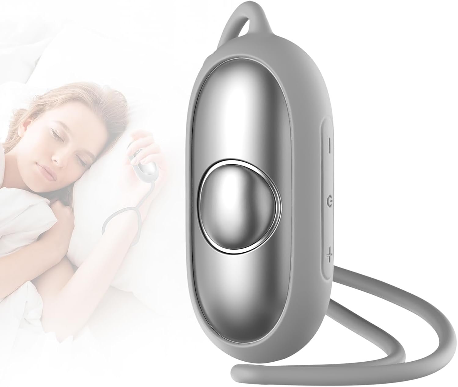 Handheld Relaxation Device – Dual-Mode Gentle Pulse Wellness Tool for Adults & Kids, Portable Sleep Device, Supports Calm Focus & Better Rest, USB-C Rechargeable (Silver)