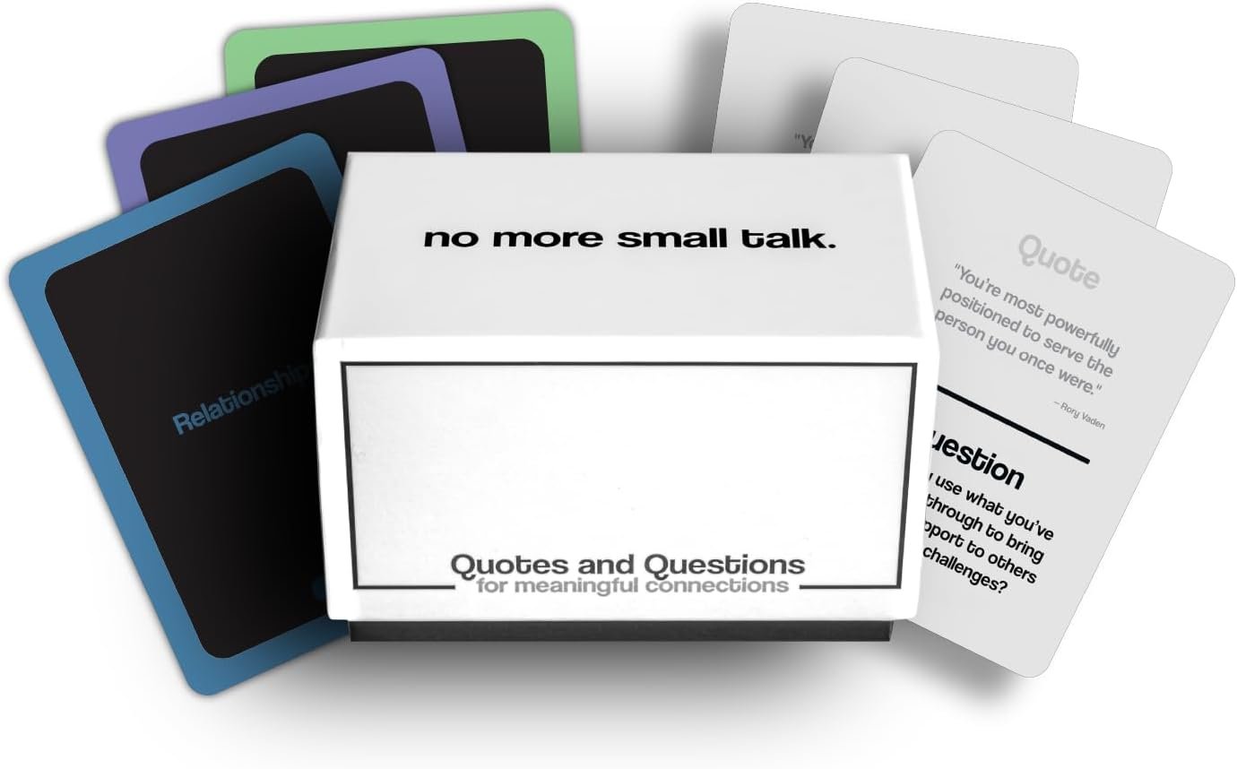 Quotes & Questions for Meaningful Connections – Conversation Card Game by Nicholas John