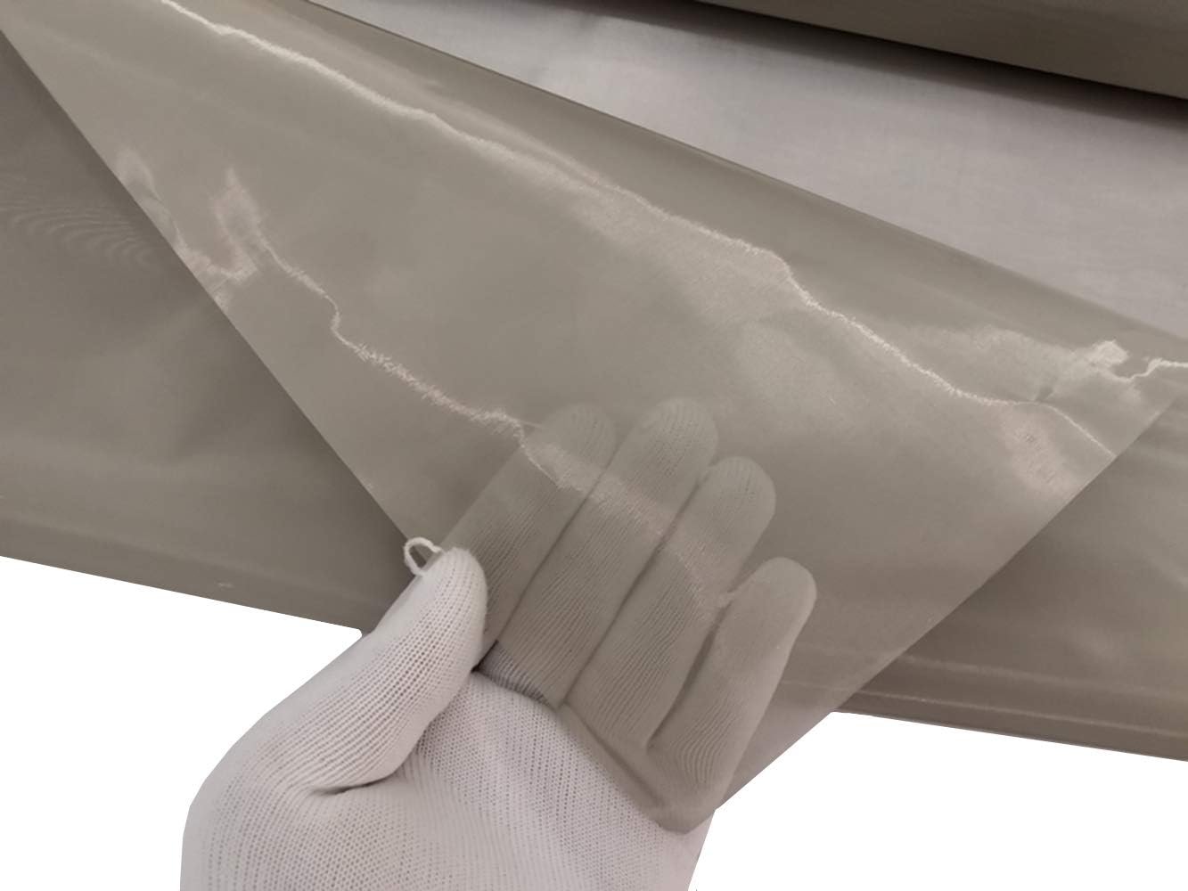 EMF RFID Copper Electromagnetic Shielding Fabric Reducing Radiation for Window/Transparent Clear Mesh Gauze Tulle Material with Air Permission 39×43 inch