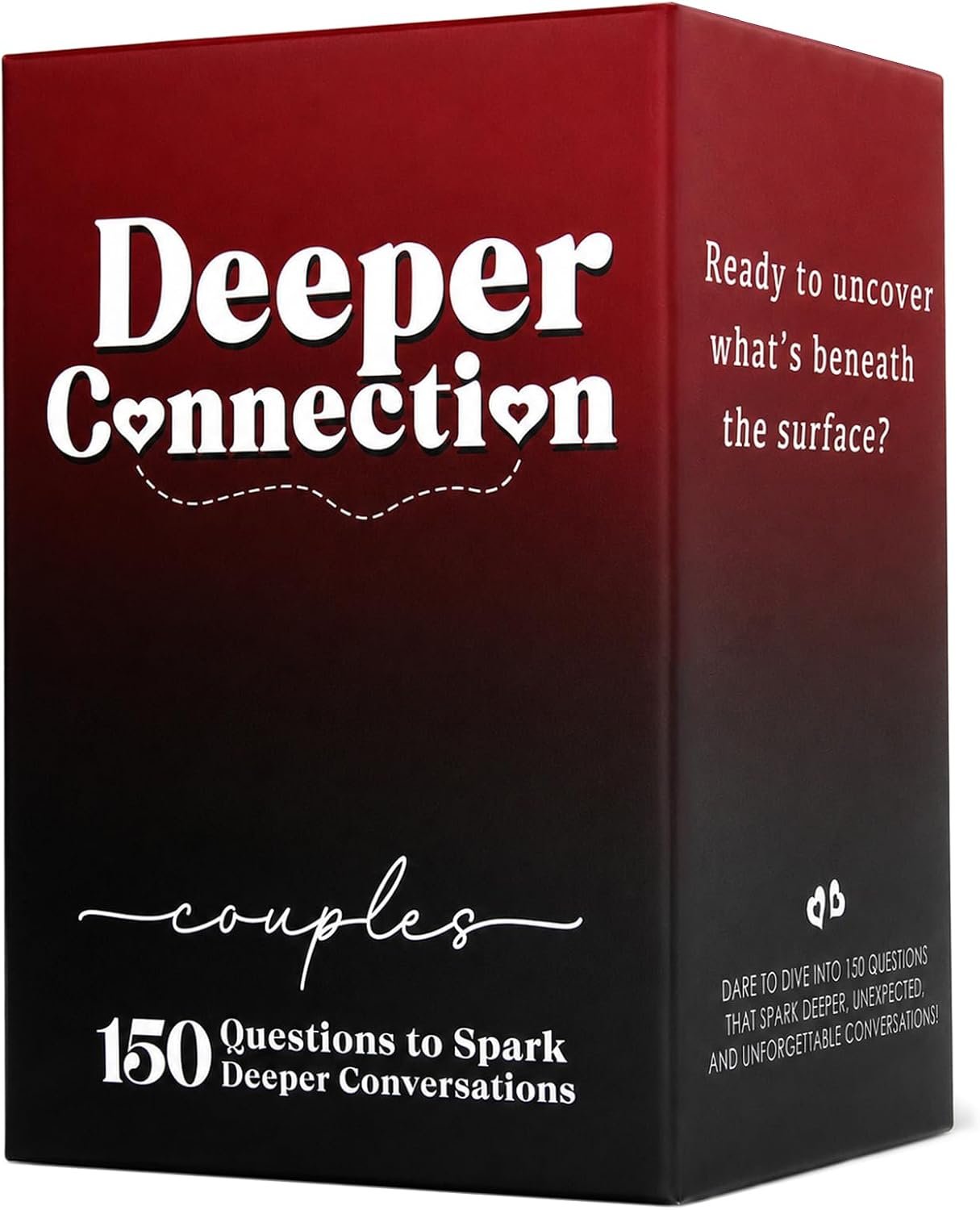 Deeper Connection, Couples Games with 150 Deep Questions to Build Intimate Connection & Trust, Relationship Couples Game for Date Nights, Wedding Gift for Couple