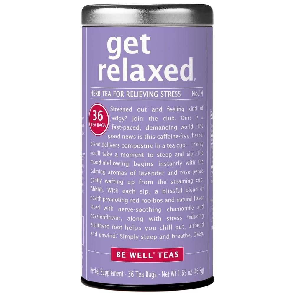 The Republic of Tea – Get Relaxed No.14 Tea for Relieving Stress Tea, 36-Count