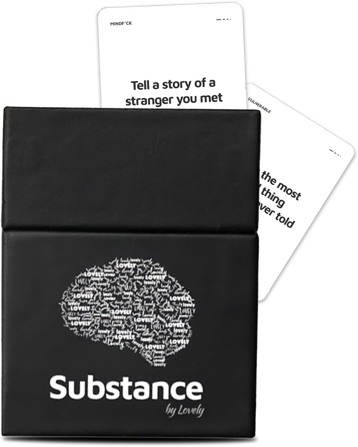 Substance Card Game – 90 Conversation Cards for Adults, Couples, Friends, Co-Workers, Strangers – Meaningful, Deep Conversation Started Card Game for Game Night or Date Night – 2-6 Players