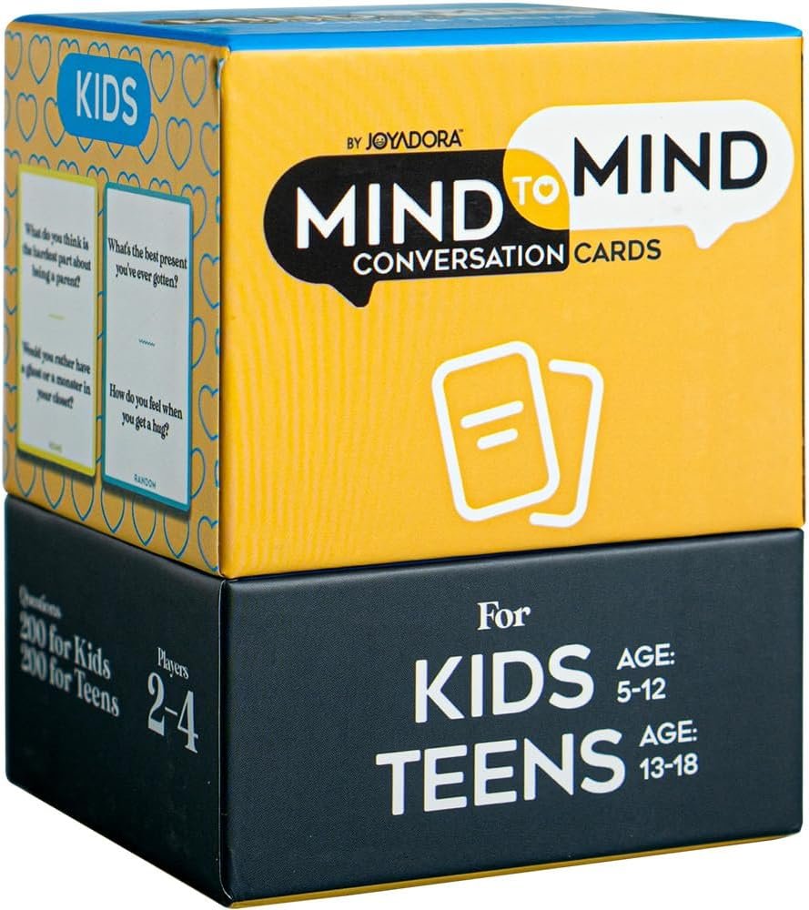400 Kids and Teens Conversation Cards – Questions for Kids, Family Talk | Perfect for Family Game Night, Dinner Table, Road Trips, Classrooms, Counseling & Homeschool Activities