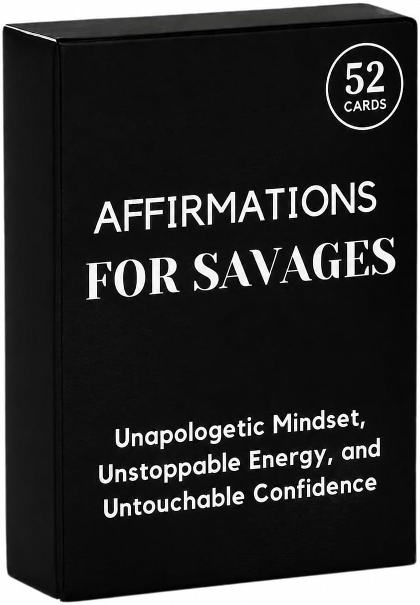 Isaac Liev Daily Affirmation Cards for Women & Men – 52 Motivational Affirmations Deck for Mindset & Inspiration | Cool Gifts for Him & Her, Best Friend, Coworkers, Office & Birthday