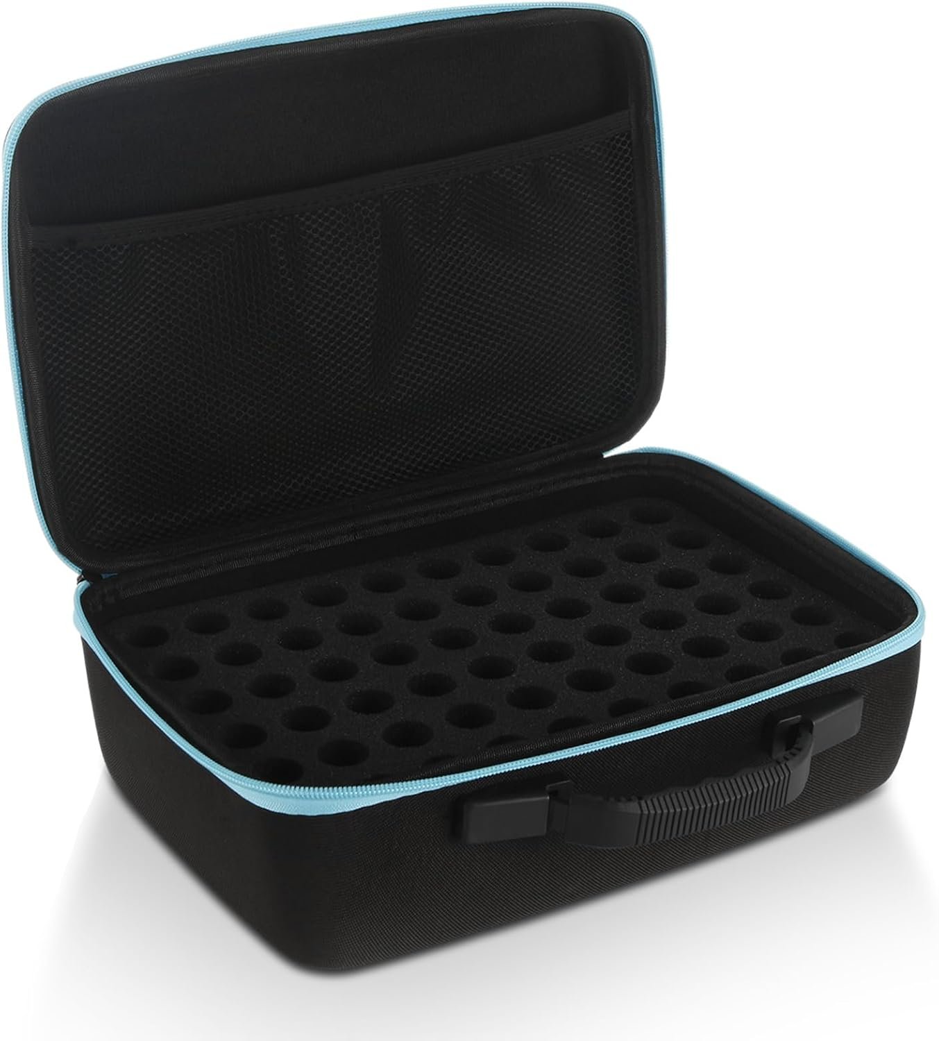 STARVAST 120 Bottle EVA Essential Oil Storage Holder Organizer Carrying Case, Hard Shell Essential Oil Bag with Foam Insert and Carrying Handle Holds 5-15ml Bottles, Double-layer foam