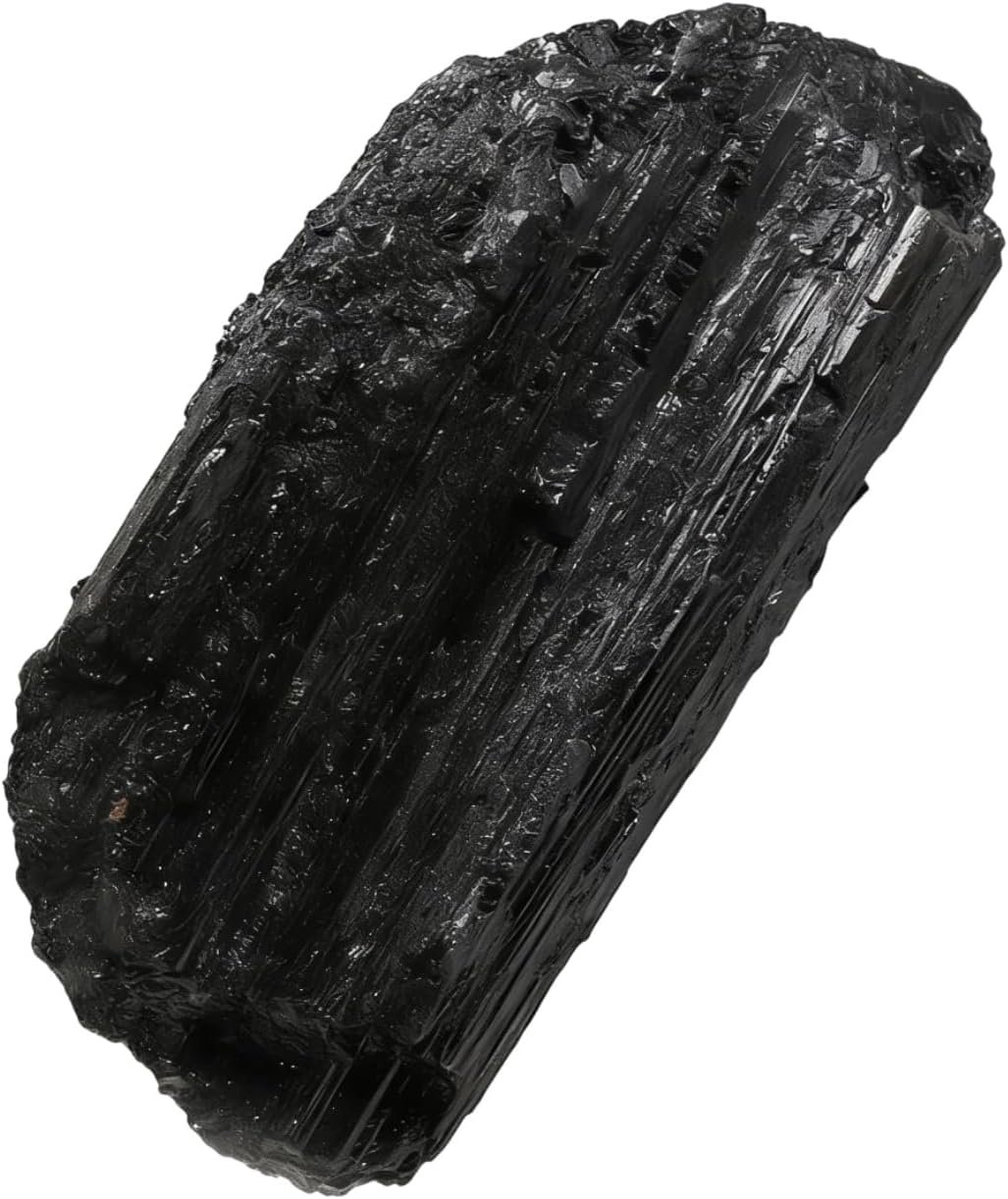 Natural Black Tourmaline Raw Crystals, Large 1.25-2.0″ Healing Crystals Natural Rough Stones for Tumbling, Cabbing, Fountain Rocks, Decoration, Polishing, Wire Wrapping, Wicca & Reiki DIY Raw Stones
