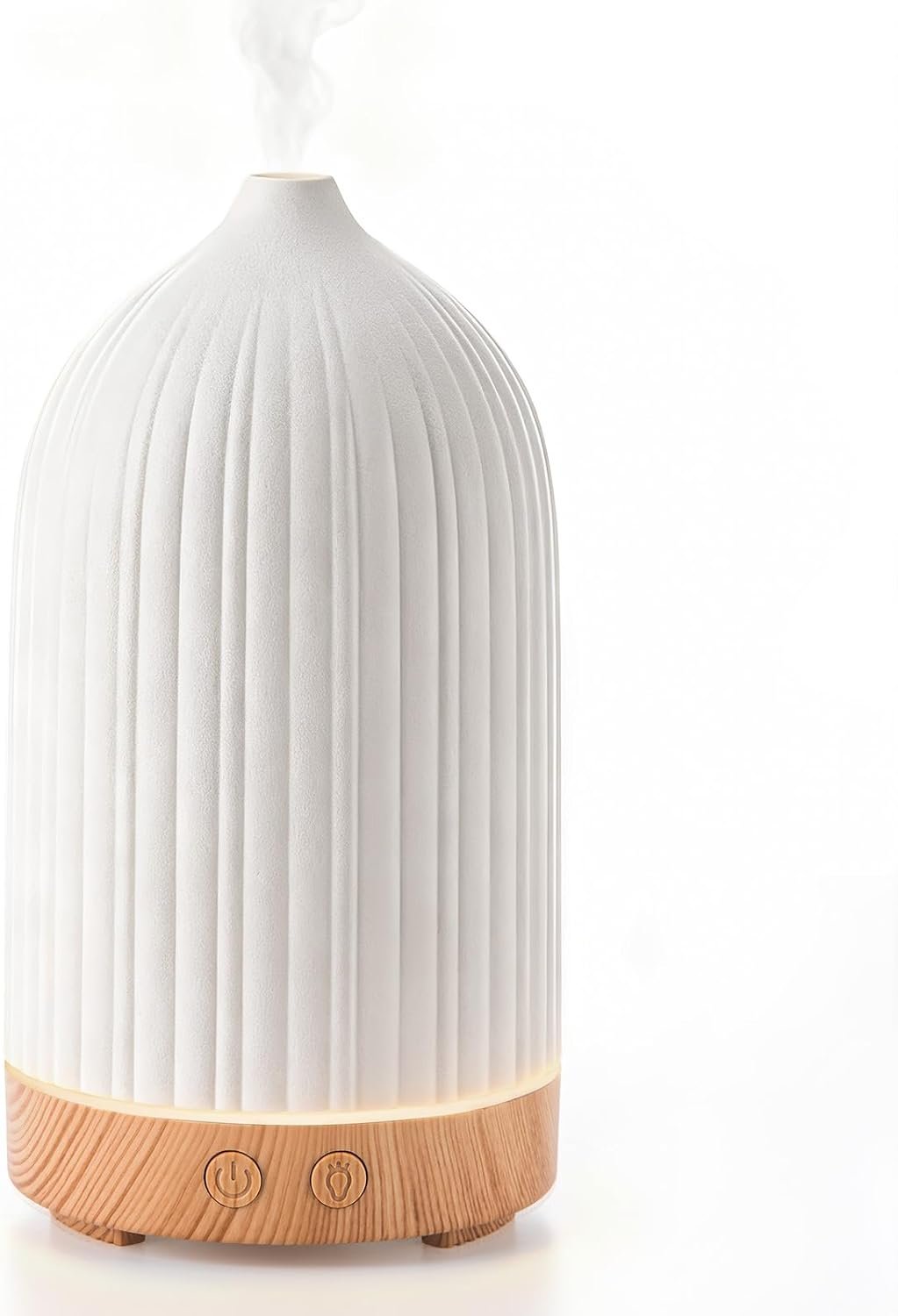 100ML Essential Oil Diffuser, Ultrasonic Cool Mist Aromatherapy Diffuser with Timer & 8-Color LED Light, Continuous & Intermittent Mist Modes, Auto-Off, Quiet Diffusers for Home Office Yoga