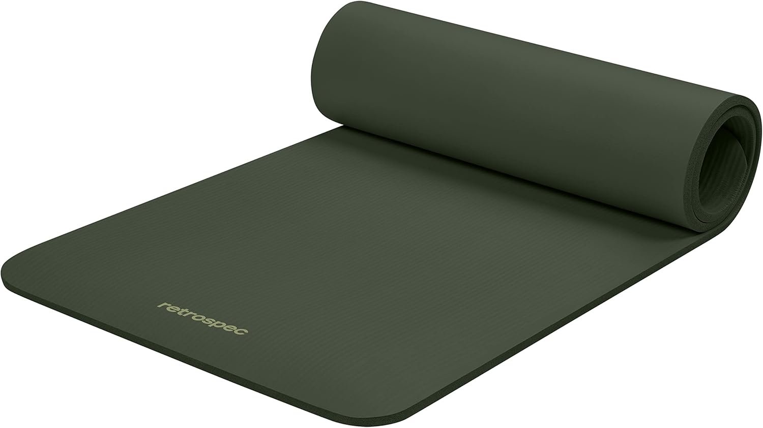 Retrospec Solana Yoga Mat Thick 1/2in Non-Slip Workout Mat with Nylon Strap – 72x24in Exercise Mat for Pilates, Stretching & Fitness – BPA Free, Easy Clean