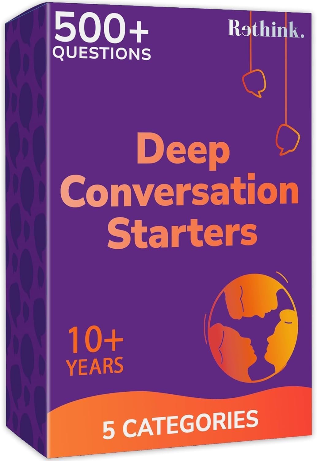 QUOKKA Conversation Cards Game – Universal Edition – 500 Questions – Original Version – Share Thoughts – Conversation Starter Cards for Kids, Teens & Family – Fun Talking Board Game for Family Night