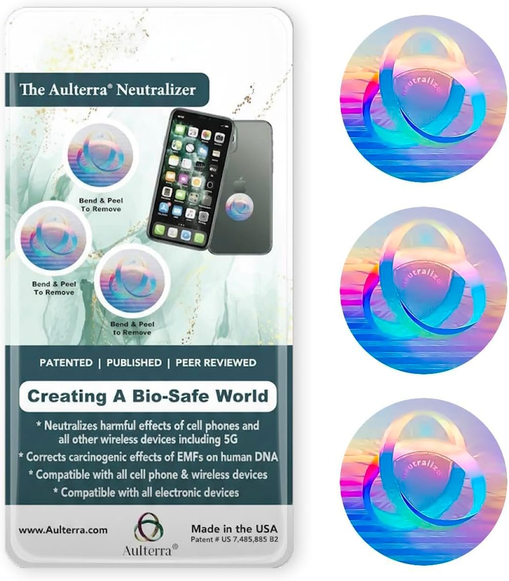 EMF Neutralizer Sticker for Cell Phones, Laptops and Mobile Devices to Neutralize Harmful Effects Including 5G