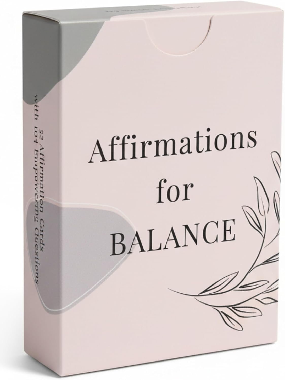 Affirmation Cards for Women Balance — 52 Positive and Motivational Cards | Daily Empowering Inspirational Questions for Therapy, Meditation, Self-Care & Mindfulness | Double-Sided and Sturdy