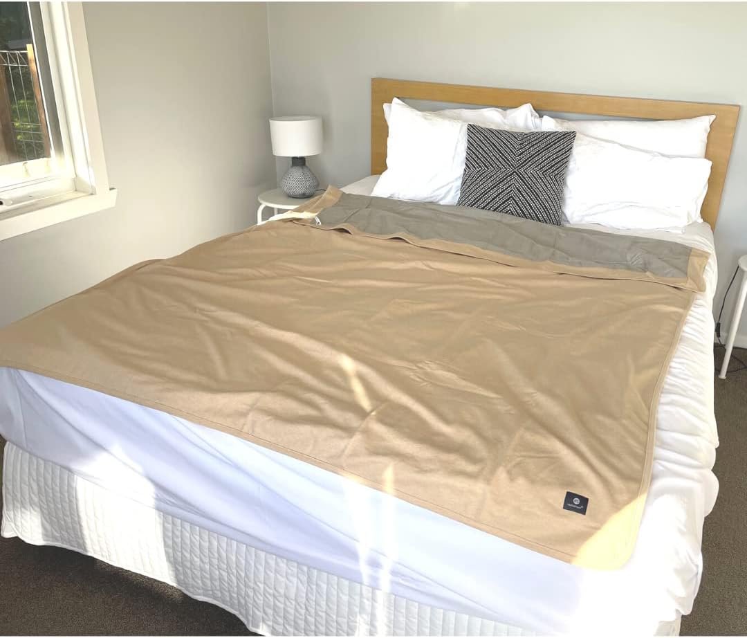 Radia Smart® EMF Shielding Bed Blanket, Large Blanket, Organic Cotton, Shielding Bed Sheet 57″x78″