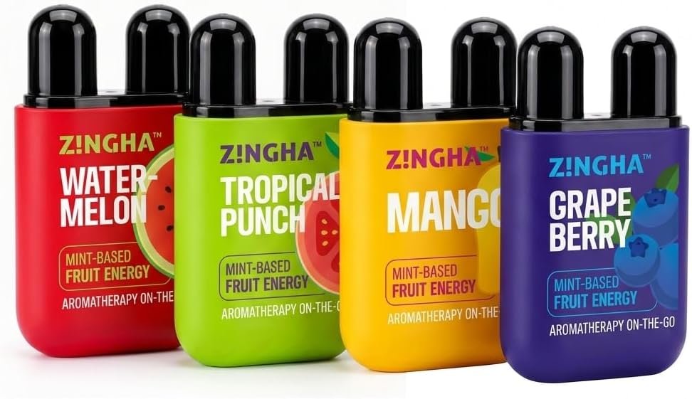ZINGHA Nasal Stick – Instant Clear Breathing & Sinus Relief | Strong Aromatherapy Inhaler with Natural Essential Oils | Portable Mood Boost & Mental Clarity Reset
