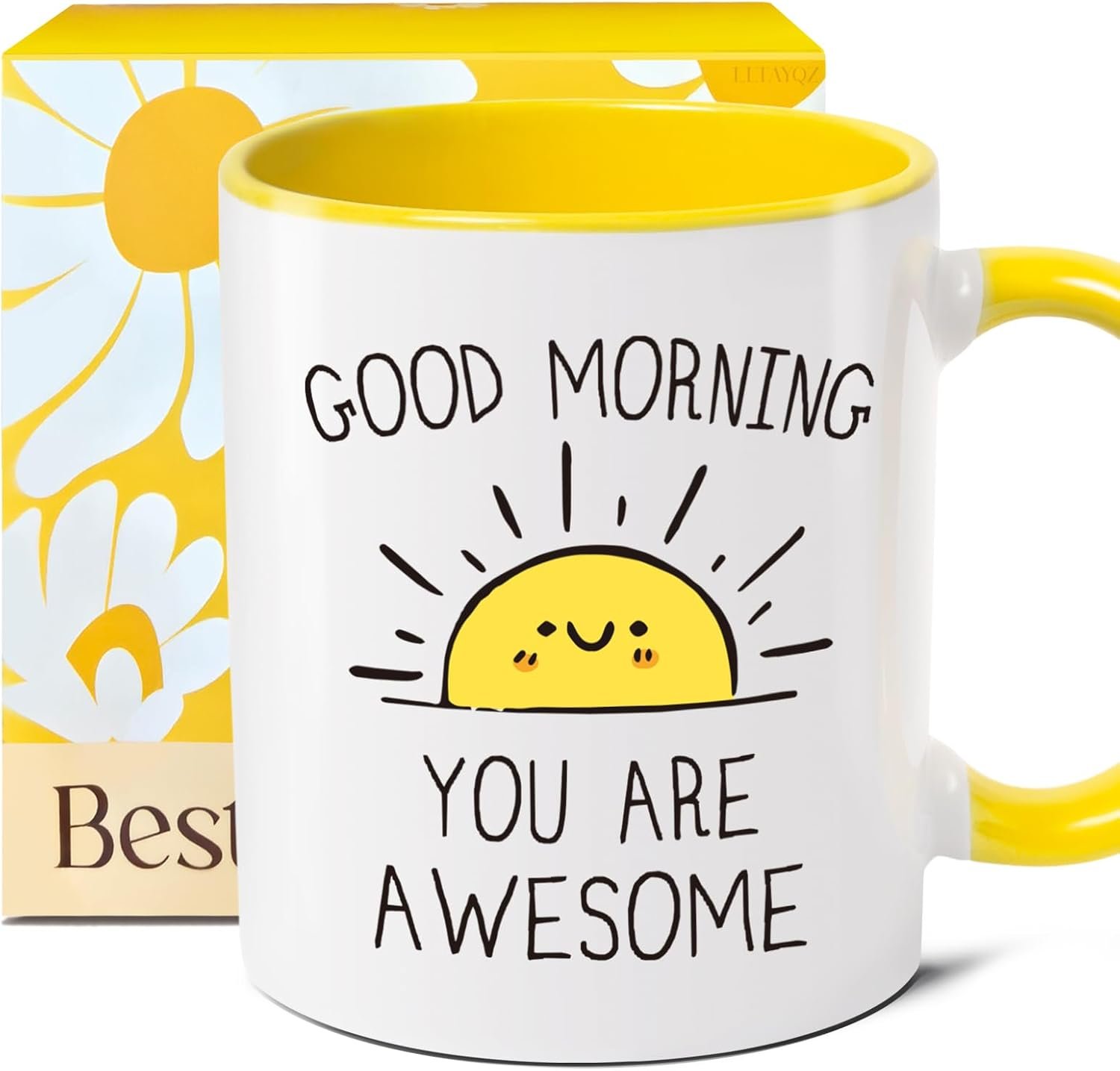 Funny Inspirational Mug Gift for Women, Good Morning You are Awesome mug, Novelty Appreciation Mugs Gifts for her, Christmas, Birthday mugs gifts ideas for Daughter, Sister, Female Coworker Friend-100
