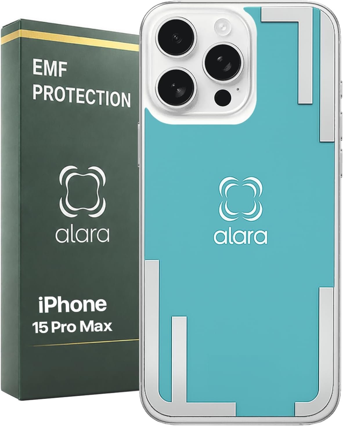 ALARA EMF Cell Phone Insert for iPhone 15 Pro Max Case & Everyday Protection, MagSafe Compatible 5G Mobile Technology – USA Developed Case Sticker with 20 Patents