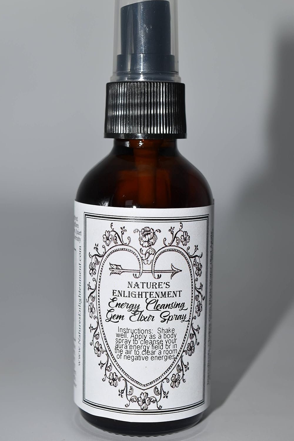 Third Eye Chakra Ajna Crystal Gem Spray-Lilac Fragrance Spray with Amethyst and Quartz Crystals- 2 oz- Smudge Spray with Crystals