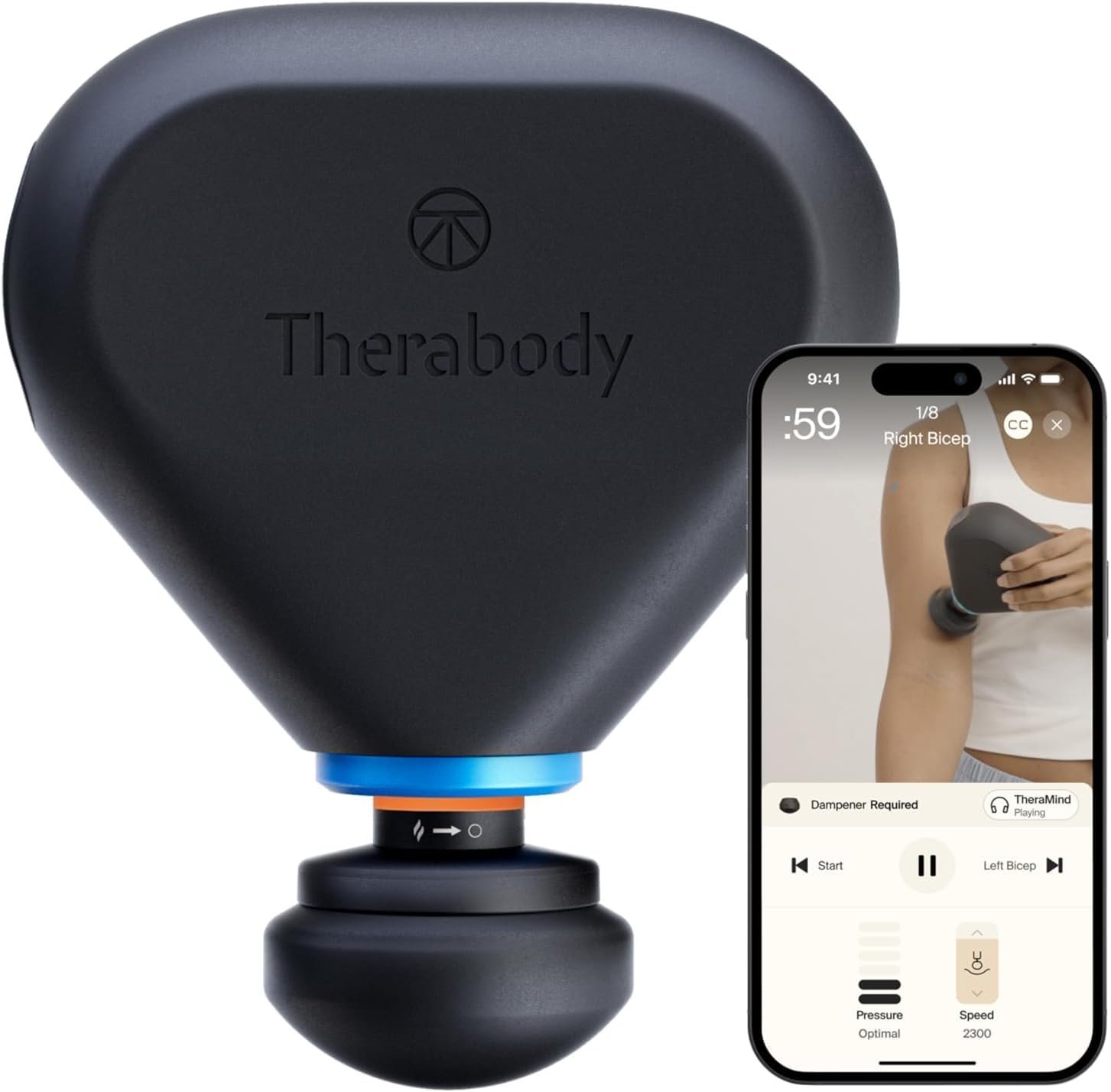 TheraGun Mini Plus Massage Gun by Therabody – Portable Massage Enhanced with Heat – Travel Essential for Faster Recovery On The Go