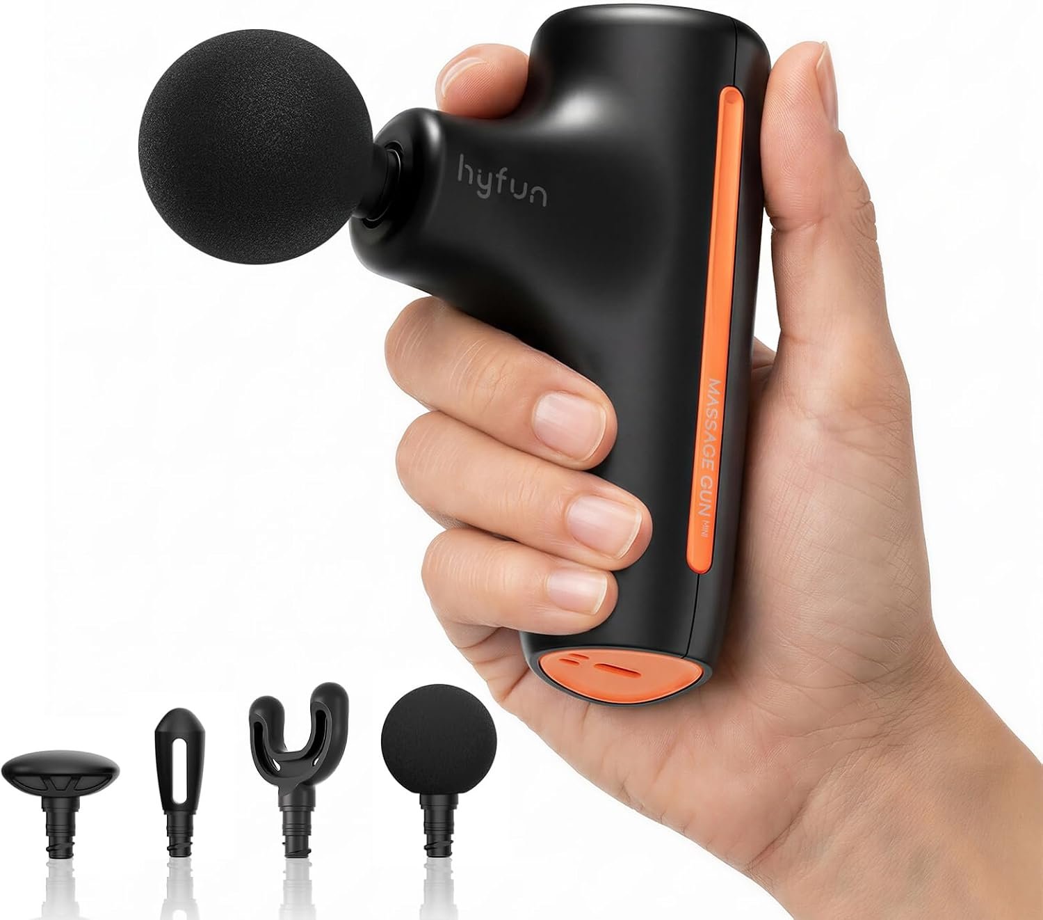 H1 Super Mini Massage Gun, Compact Portable Deep Tissue Massage Gun, Pocket-Sized Sports Travel Massager, Percussion Muscle Massager Gun for Home, Gym, Office, Black