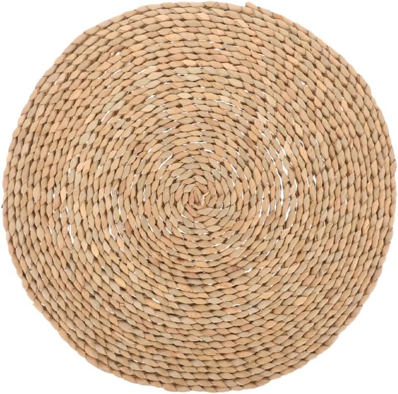 Lurrose Meditation Cushion: Round Floor Cushion – Woven Boho Floor Pillow for Yoga Zen Home Decor