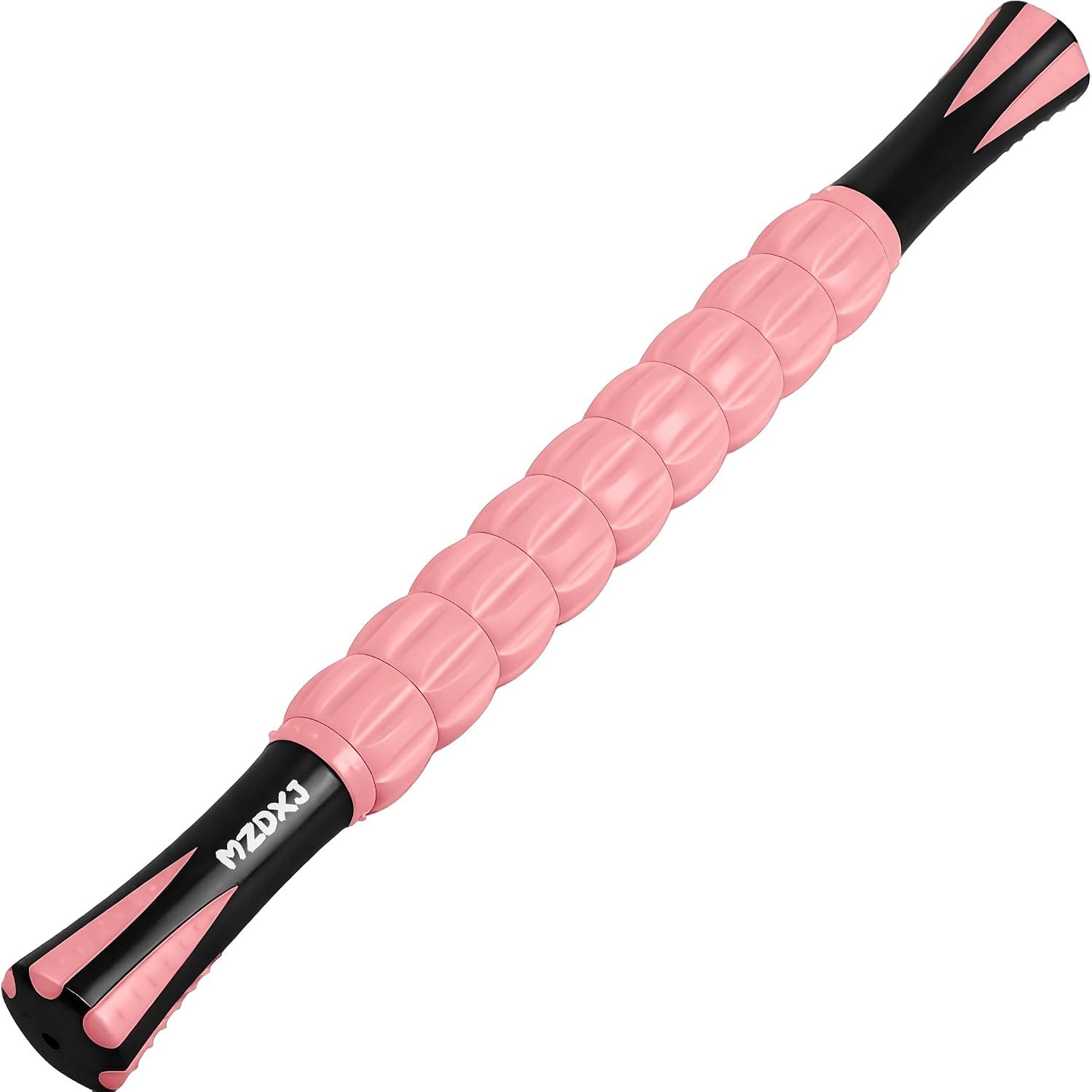 Muscle Roller & Massage Roller Stick for Athletes – Lymphatic Drainage Support, Relieves Muscle Soreness, Cramping & Tightness – Targets Legs, Arms, Back & Calves （Pink – 18inch）