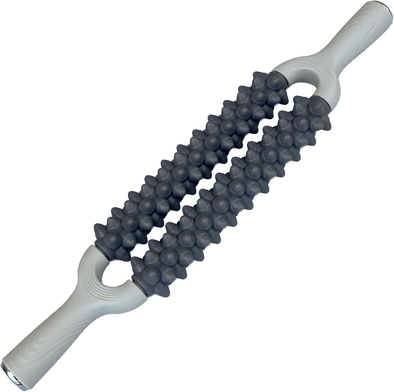 Muscle Roller Stick, Double Row Deep Tissue Massage Stick for Muscle Recovery, Portable Massage Roller for Legs, Calves & Back, Trigger Point Therapy for Athletes & Runners