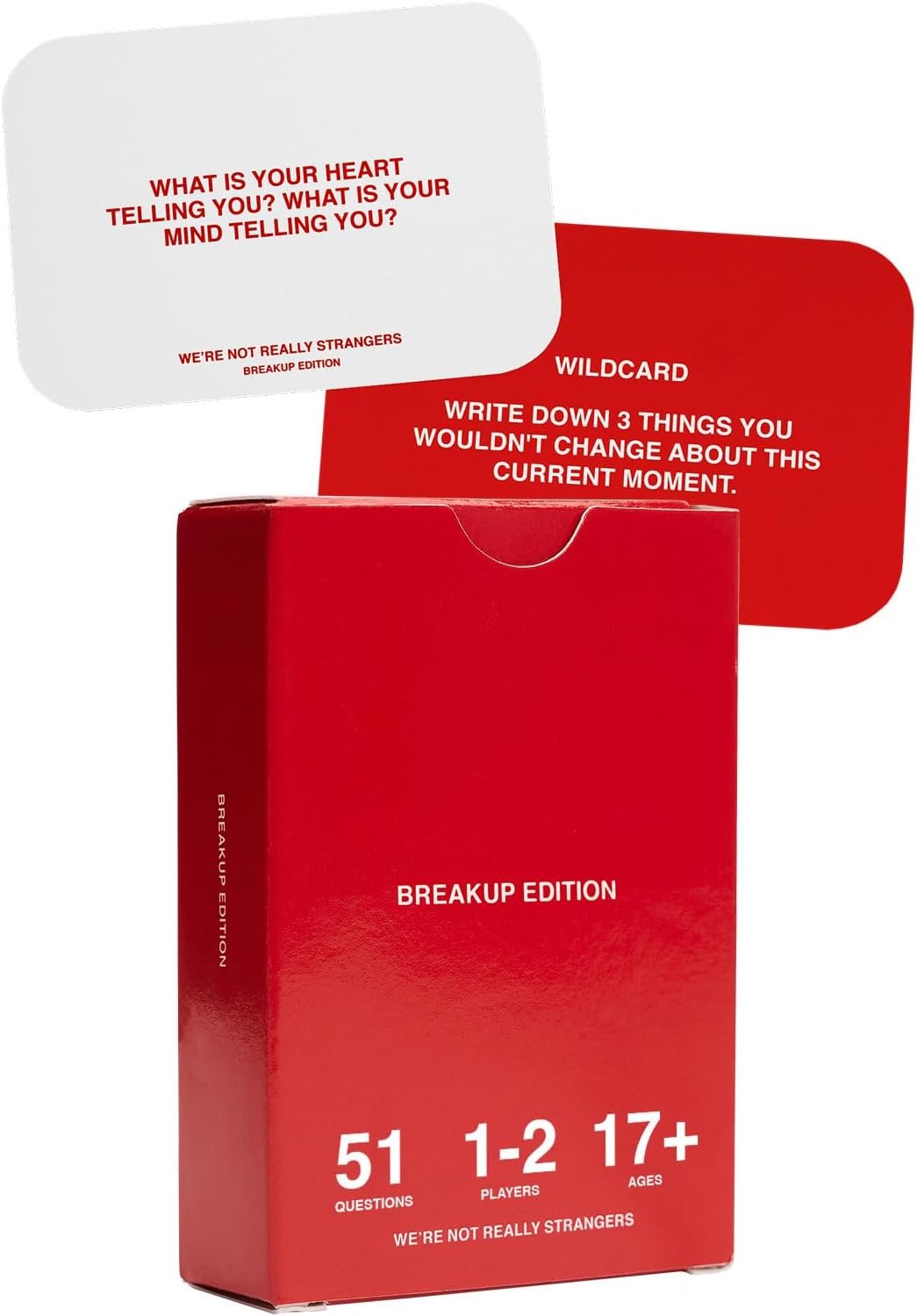 WE’RE NOT REALLY STRANGERS Breakup Edition Expansion – 51 Introspective Conversation Cards – A Journey of Healing and Empowerment for Singles, Adults, & Teens – for Game Nights, Ages 18+,1-2 Players