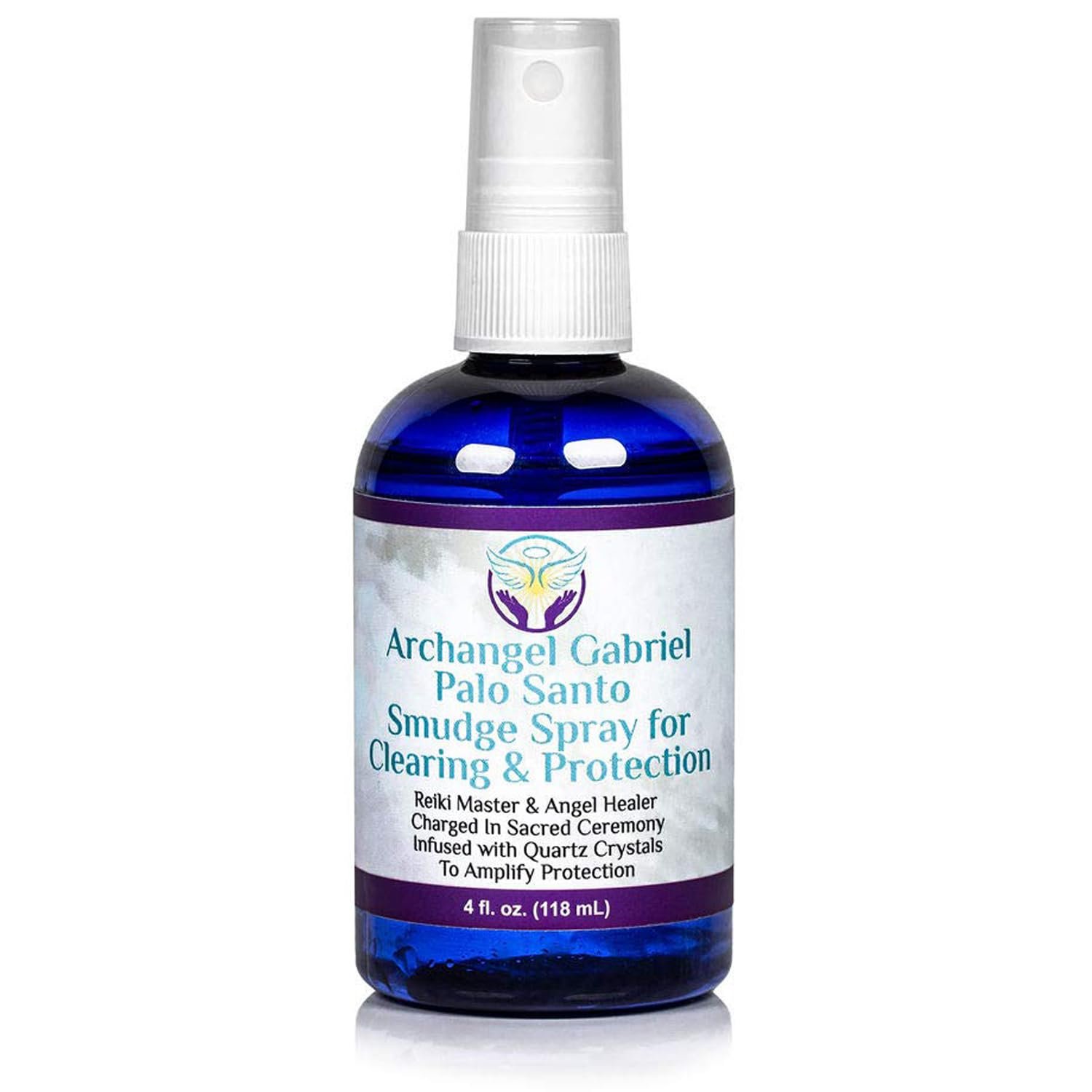Heal The Masses Palo Santo Spray – Archangel Gabriel Smudge Spray for Clearing & Protection – Smokeless Aromatherapy Mist with Essential Oils – 4 Fluid Ounces
