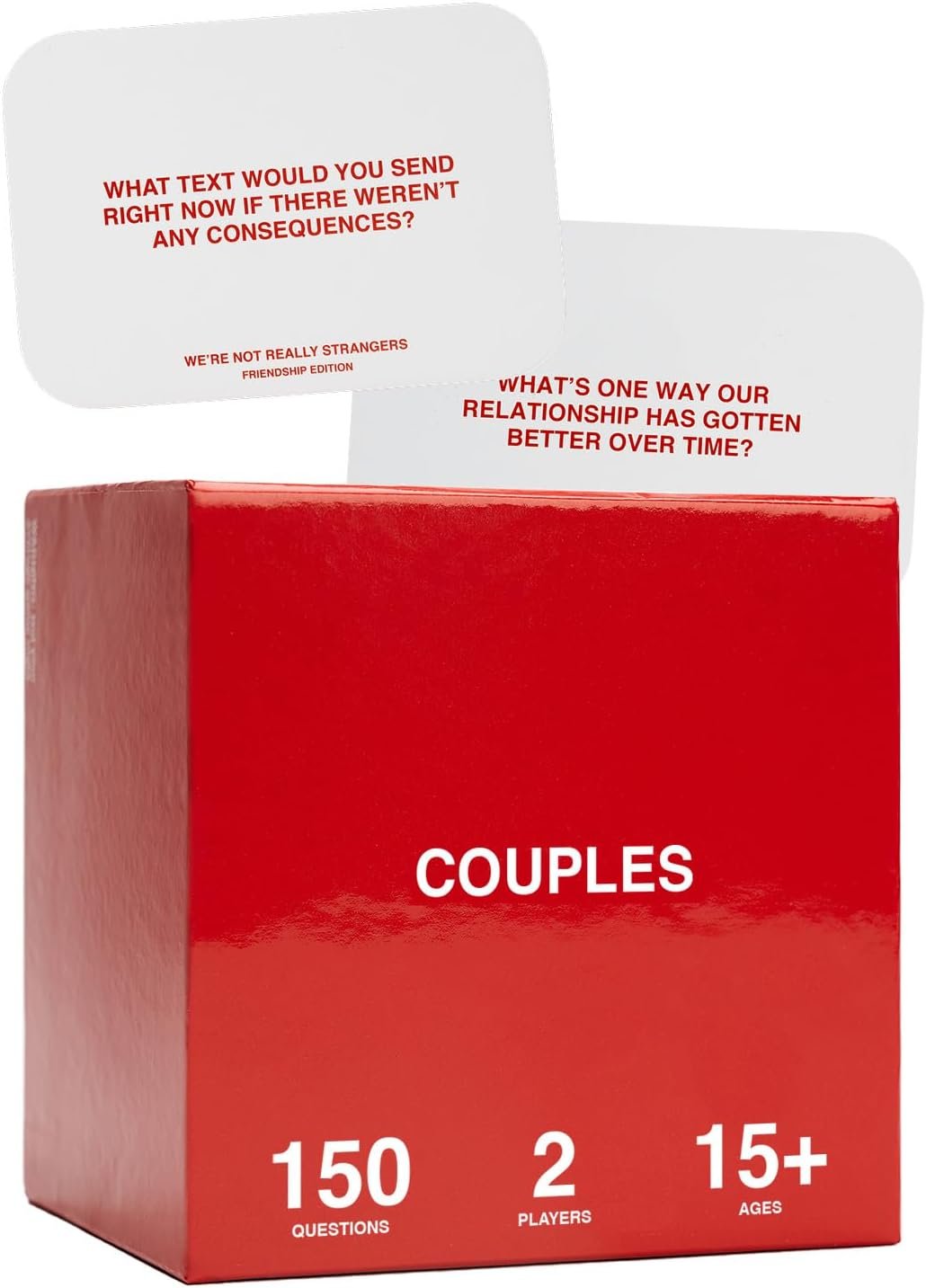 WE’RE NOT REALLY STRANGERS Couples Edition Card Game – 150 Conversation Cards for Couples – 2 Player Game for Memorable Date Nights & Game Nights, Ages 15+, 2 Players