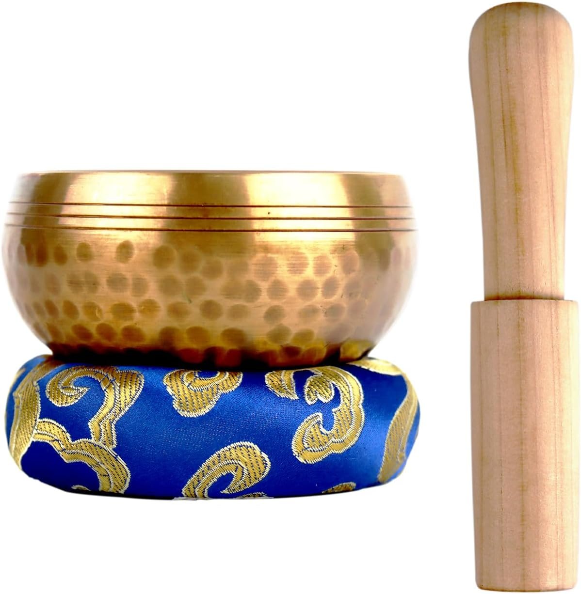 Tibetan Singing Bowl Set ，Sound Bowl Meditation Bowl，hand Hammered in Nepal For Yoga, Mindfulness, Healing & Chakra balancing,Meditation- 3.15 inch