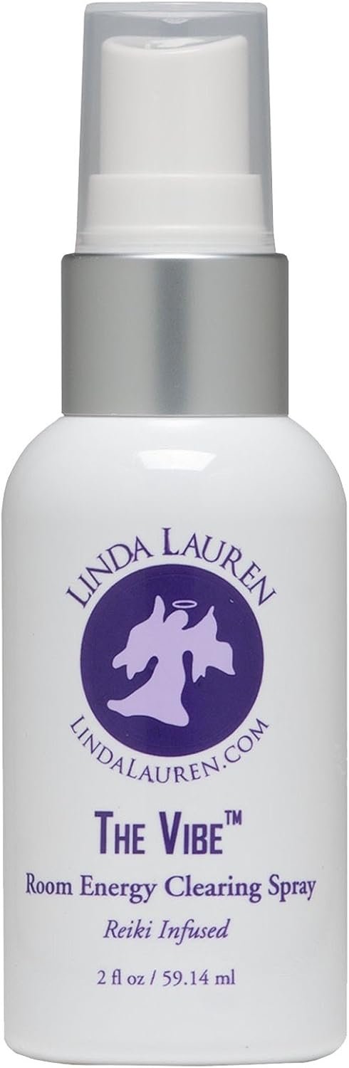 The Vibe Spray, Room Cleansing Spray, Made With Essential Oils, Use To Cleanse Negative Energy, Alternative For Smudging and Burning of Sage, Made in USA, By Linda Lauren