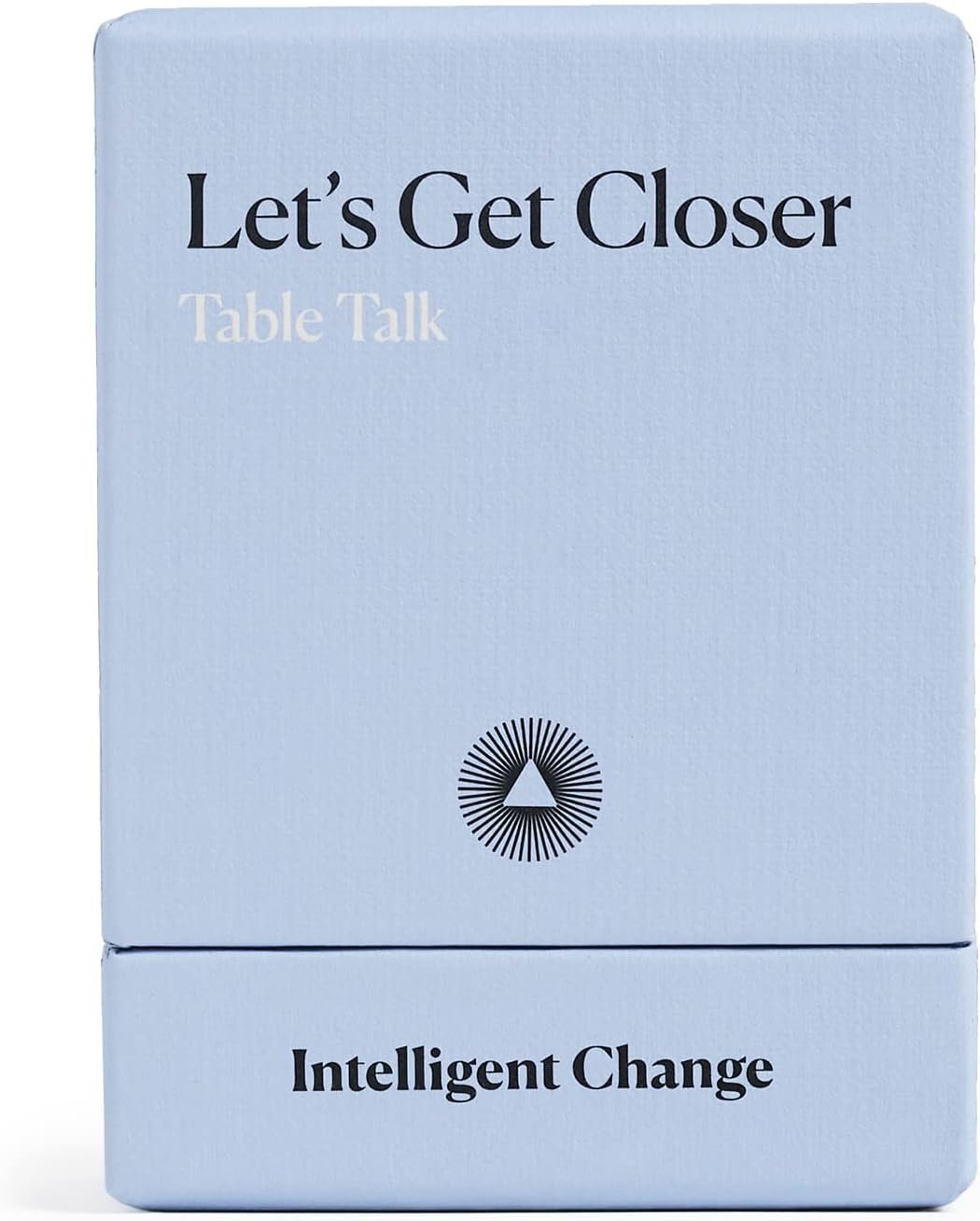 Intelligent Change Get Closer: Table Talk Conversation Cards, Dinner Party Conversation Starters, Fun Talking Card Game Friends, Family, & Couples, Icebreaker Game 52 Question Cards