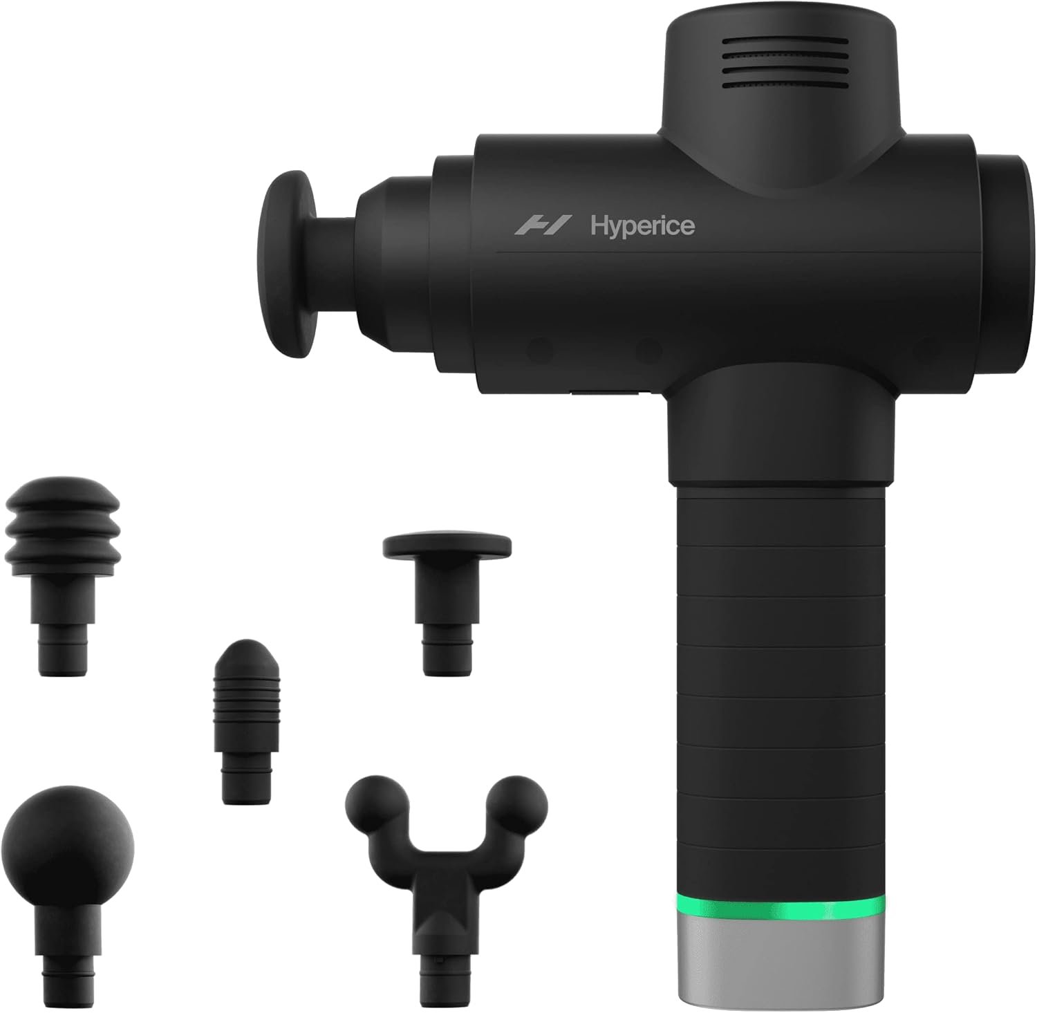 Hyperice Hypervolt 2 Pro – Featuring Quiet Glide Technology – Handheld Percussion Massage Gun – 5 Speeds, 5 Interchangeable Heads – Helps Relieve Sore Muscles and Stiffness