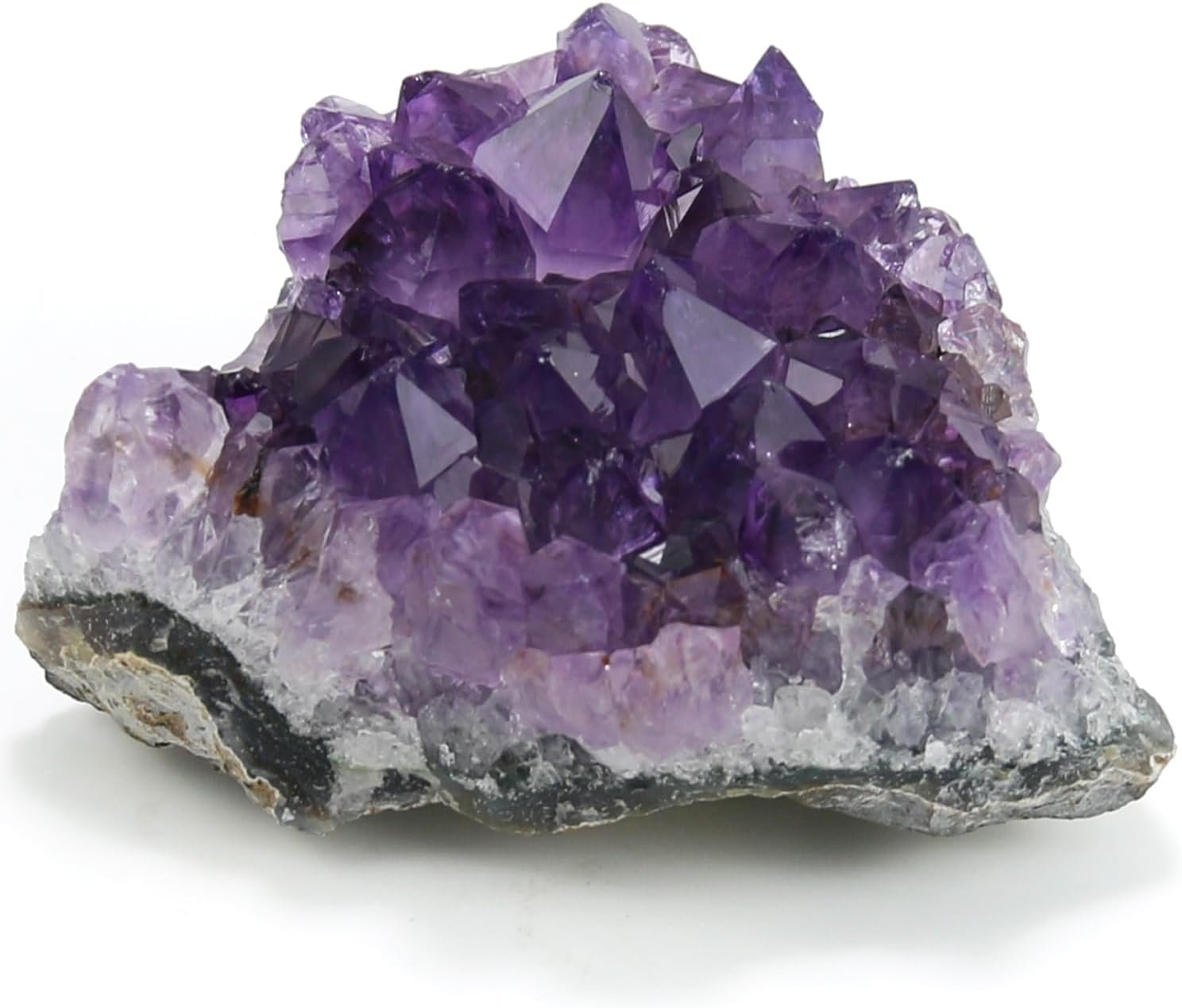 Amethyst Crystal Rock, Real Amethyst Stone, Natural Purple Crystals and Healing Stones, Amathesis Crystal Cluster Geode, Amatista Piedra Natural, Cuarzos Originales De Energia Y Piedras(0.12LB)