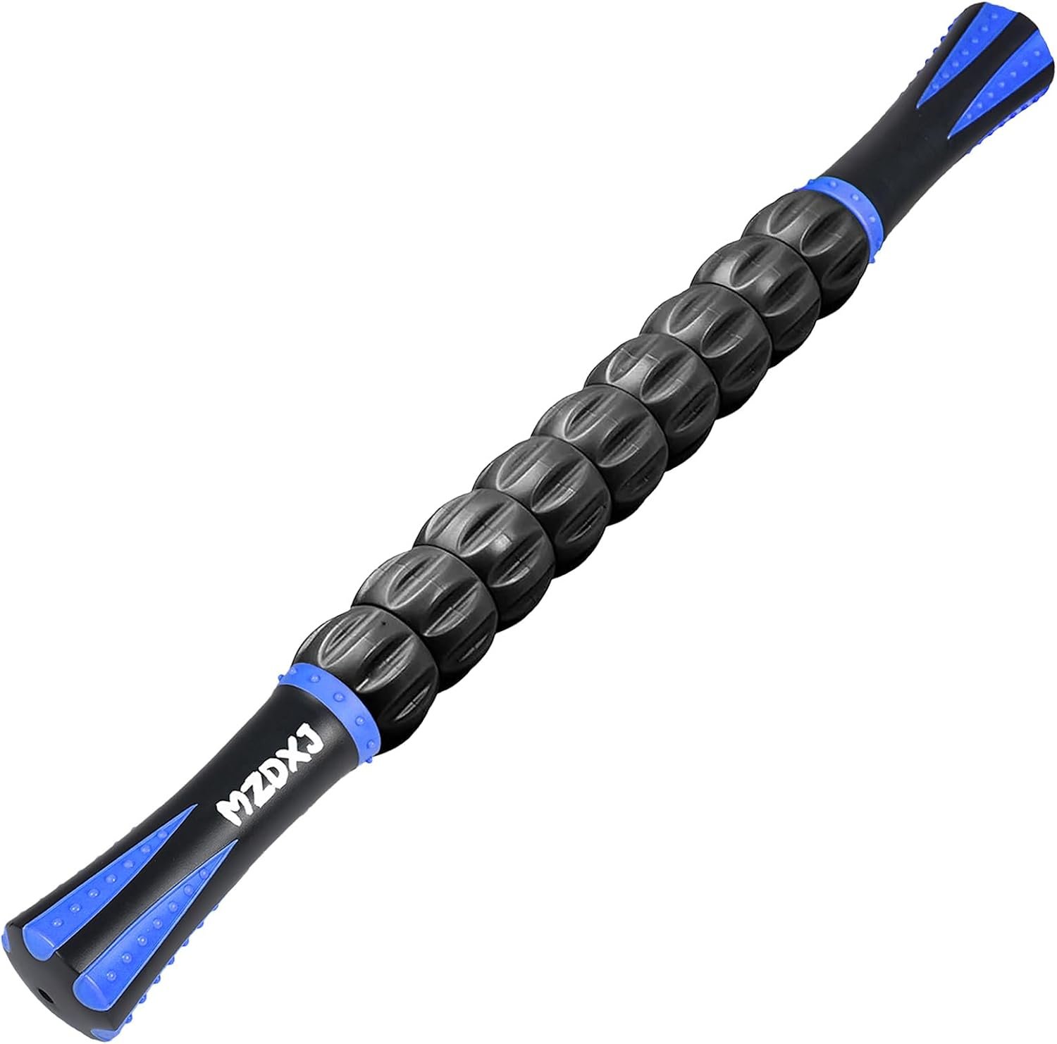 Muscle Roller Massage Roller Stick- Deep Tissue Fascia Blaster for Myofascial Pain Relief, Lymphatic Drainage & Body Sculpting, Handheld Physical Therapy & Recovery Tool ​(Blue black-18 inch)