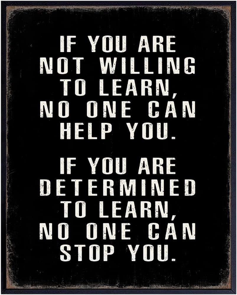 Motivational Wall Art – Office Wall Art & Decor Motivational poster – Positive Quotes Wall Decor – Encouragement Gifts – Positive Sayings for Wall Decor – Entrepreneur Wall Art – Inspirational Quotes