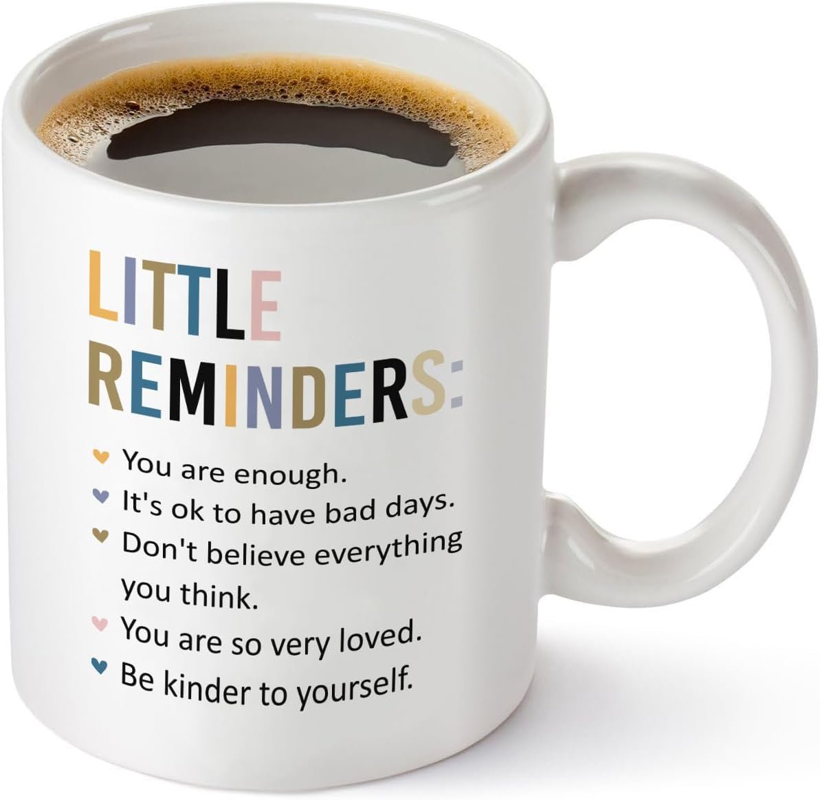 Inspirational Coffee Mug Gift, Motivational Coffee Cups, Inspirational Gifts for Friend, Coworker, Women Men, Positive Affirmations Gifts, 11oz White Ceramic Cup