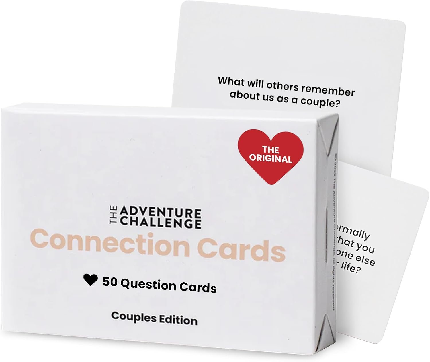 Couples Connection Cards – 50 Date Night Conversation Starters | Couples Card Game | Therapy or Marriage Counseling Acitivity | Wedding or Long-distance Relationship Gift