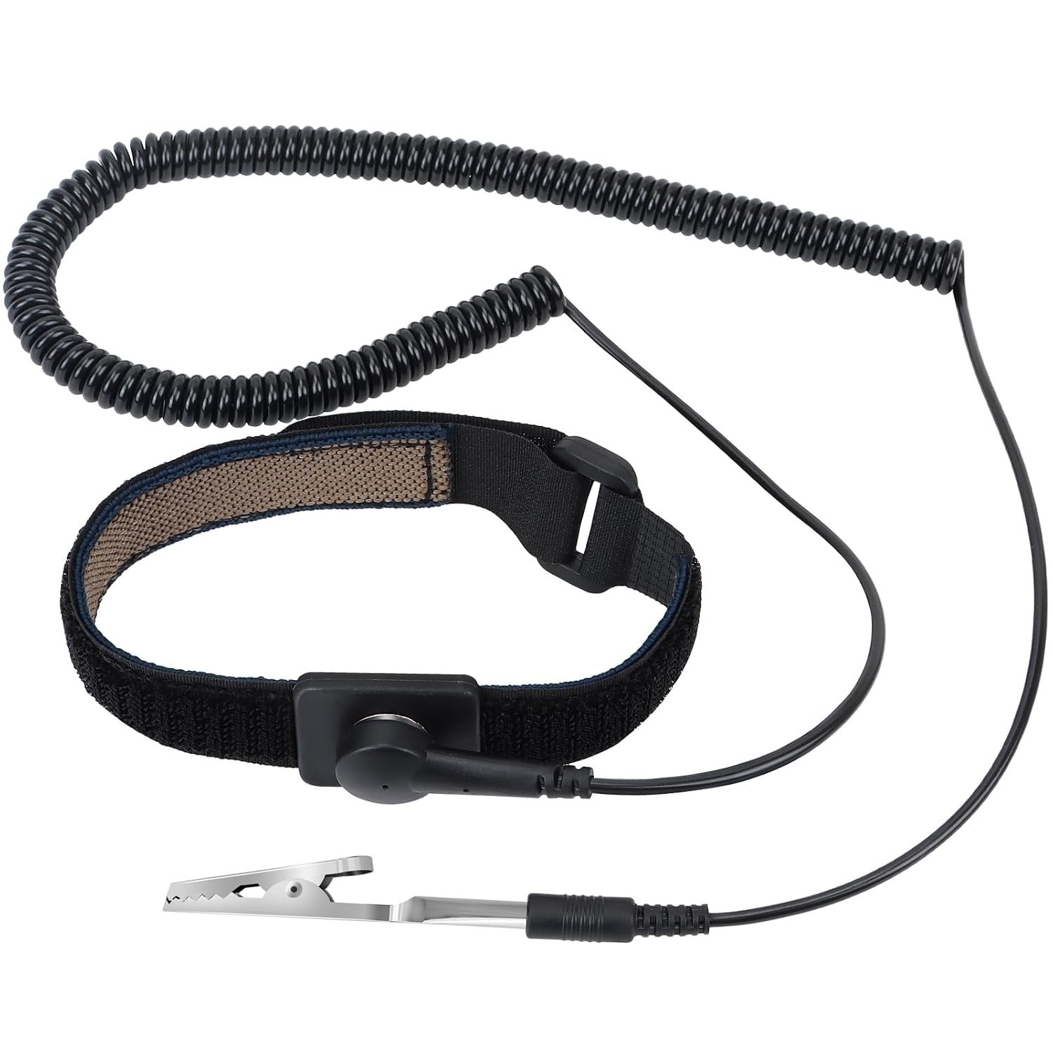STREBITO Anti Static Wrist Strap, 11″ Adjustable Antistatic Wrist Band Grounding Bracelet ESD Wrist Strap with Alligator Clip, Extra Long Cord Electronics Repair Tool for Laptop Computer PC Building