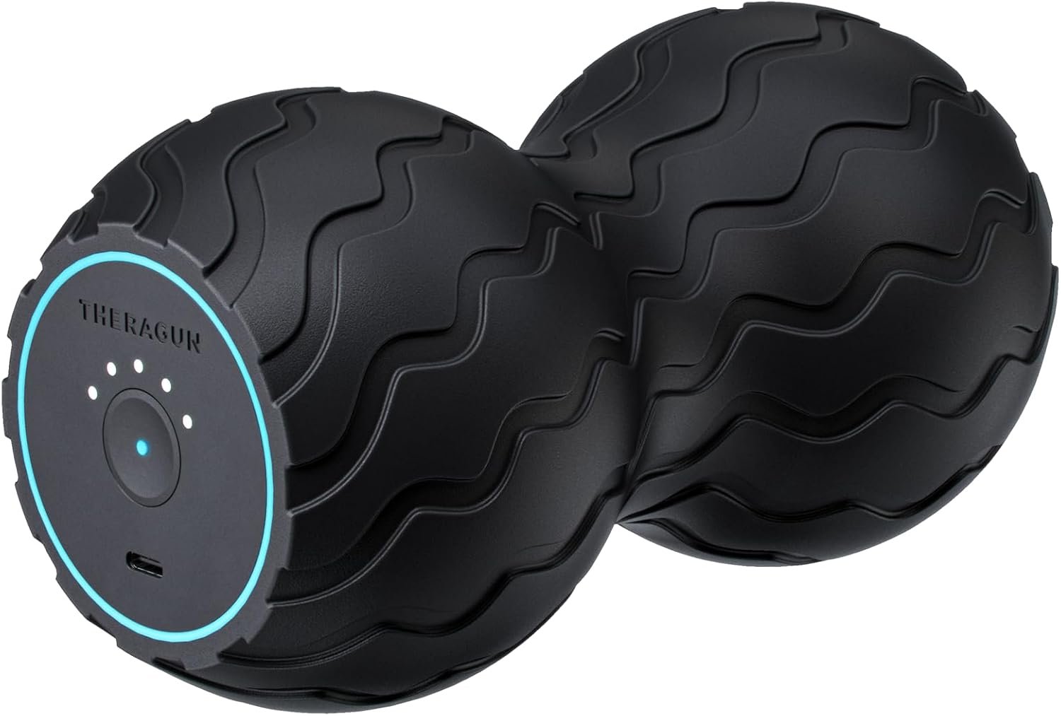 TheraGun Therabody WaveDuo – Ergonomically Contoured Foam Roller – Bluetooth Enabled Muscle Roller for Your Back, Neck & Spine with 5 Customizable Vibration Frequencies in Therabody App